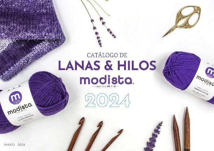 Imagen de portada de Catalogo de lanas e hilos Modista 2024